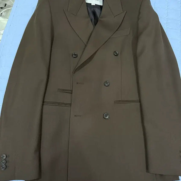 [BUNJANG] Tonywack Double Blazer Dark Brown / 토니웩 더블 블레이저 다크브라운