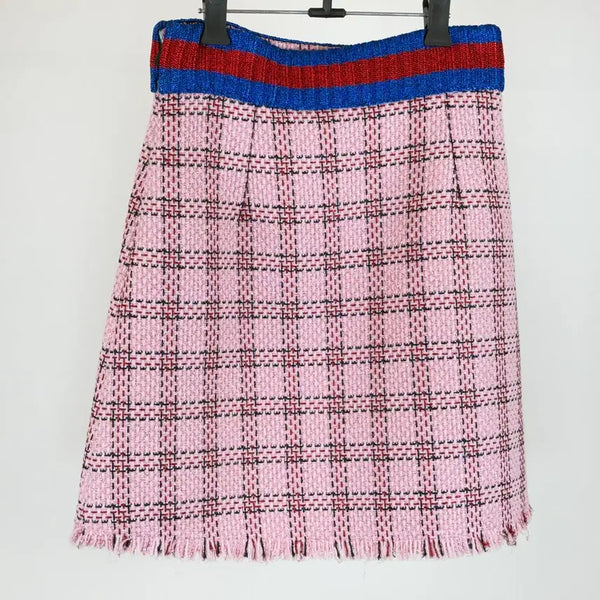 [BUNJANG] Gucci Pink Knit Skirt / 구찌 핑크 니트 스커트