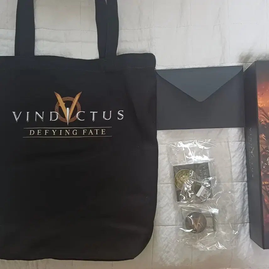 [BUNJANG] Vindictus Defying Fate Goods Eco Bag, Desk Mat, Keycap Keychain, In-game Currency Coins Set / 빈딕투스 디파잉 페이트 굿즈