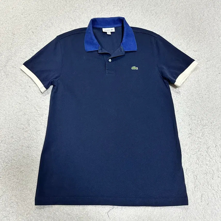 [BUNJANG] Lacoste Short Sleeve Polo Shirt Navy S / 라코스테 반팔 카라티 네이비 s
