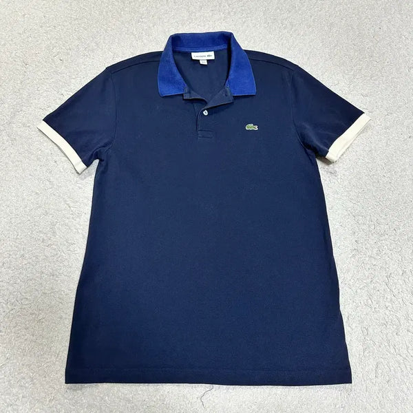 [BUNJANG] Lacoste Short Sleeve Polo Shirt Navy S / 라코스테 반팔 카라티 네이비 s
