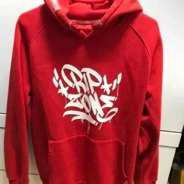 [BUNJANG] Lipzone Red Hoodie / 립존 빨강레드 후드티