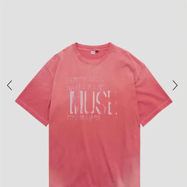 [BUNJANG] Poleriteu 1011 Maca Muse T-Shirt Faded Red / [4] 폴리테루 1011 마카 뮤즈 티셔츠 페이디드 레드