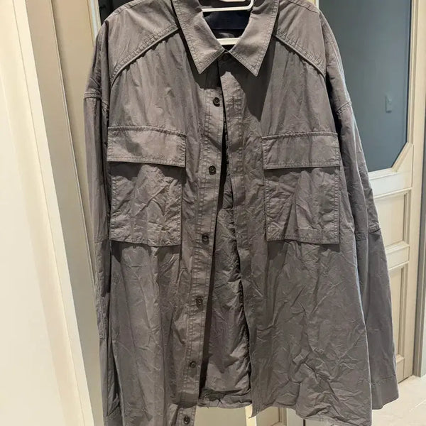 [BUNJANG] Junya Watanabe Double Layered Grey Shirt (Size 50) / 준지 더블 레이어드 그레이 셔츠 50