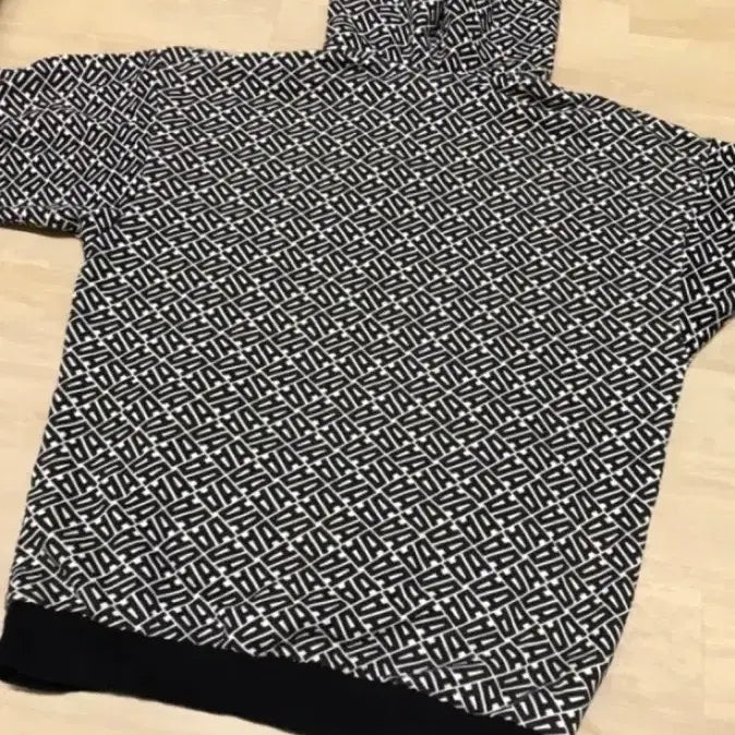 [BUNJANG] Adidas Patterned Hooded Zip-Up Anorak (M/95) / 아디다스 패턴 후드티후드반집업아노락ML