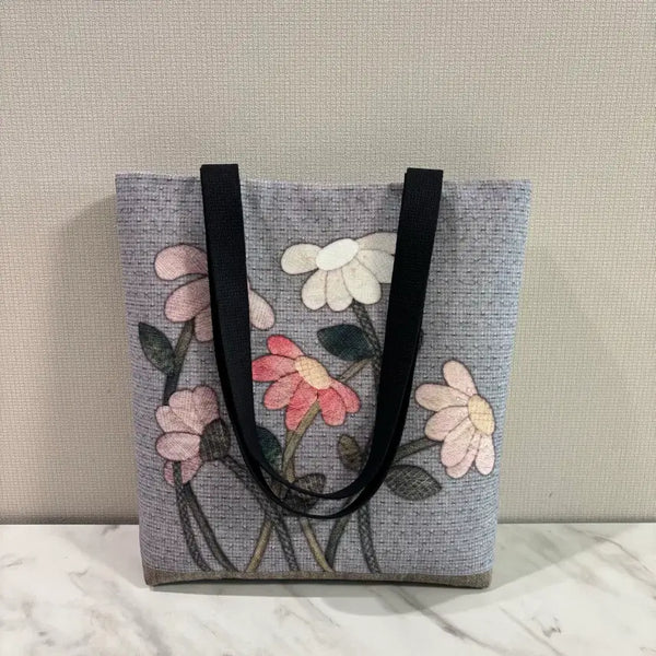 [BUNJANG] Quilted Flower Shoulder Bag / 퀼트 플라워 숄더백