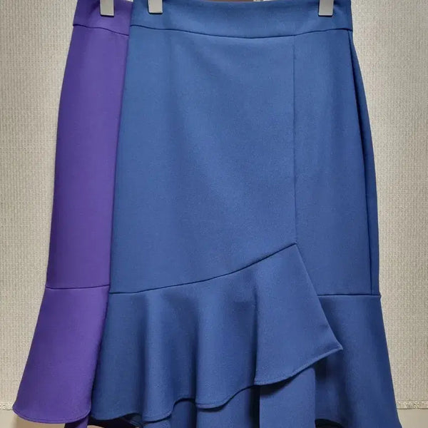 [BUNJANG] Frill Mermaid Skirt - 2 Colors Available (S-L) / (새상품) 옷가게정리 정장 프릴 스커트 2컬러 S~L