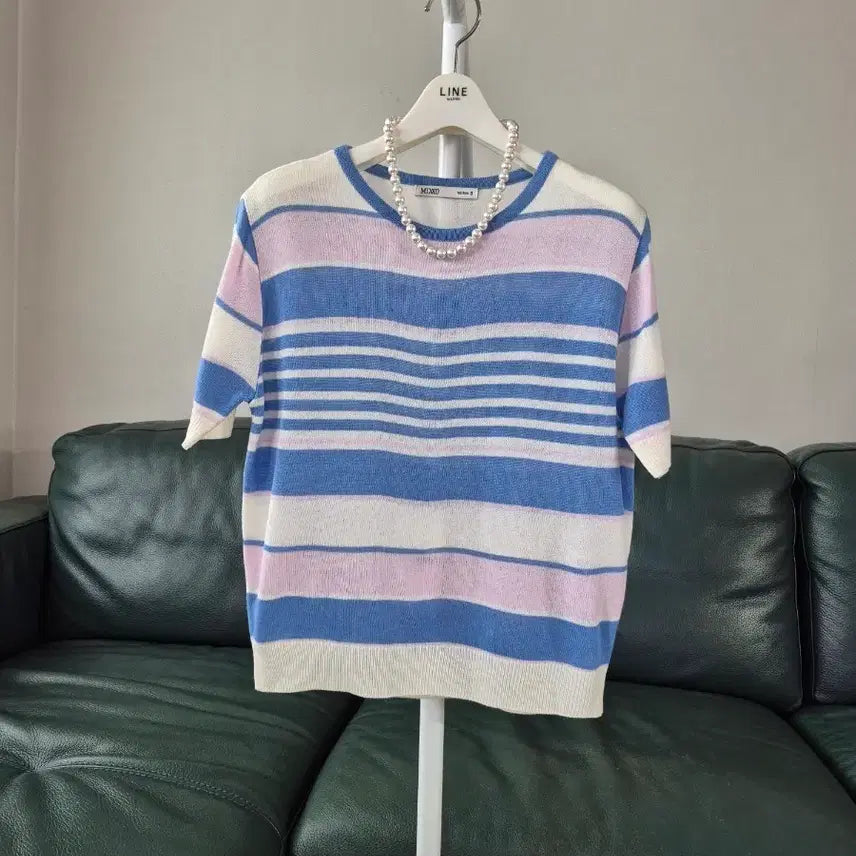 [BUNJANG] Mixxo Mono Stripe Knit - Size S / 미쏘 모노 스트라이프 니트 S
