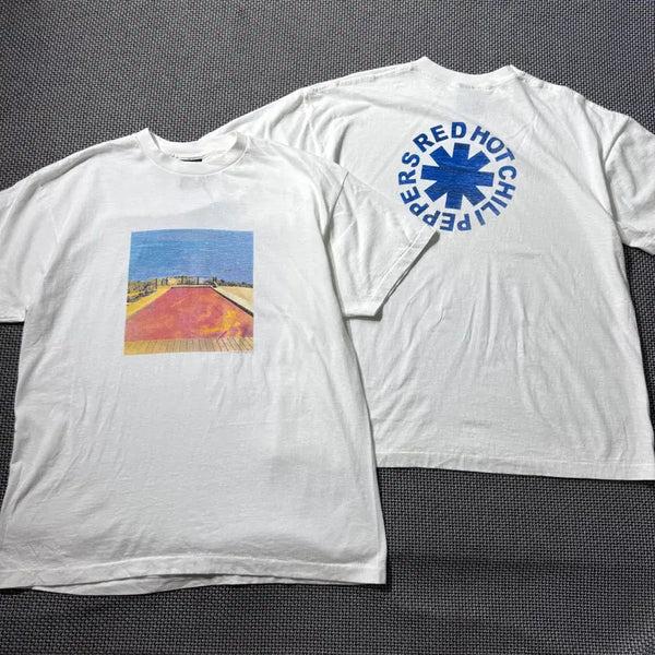 [BUNJANG] Red Hot Chili Peppers Rock Band Printing T-Shirt (L/XL) / 새상품) 레드핫칠리 페퍼스 락밴드 프린팅 티셔츠 (L/XL)