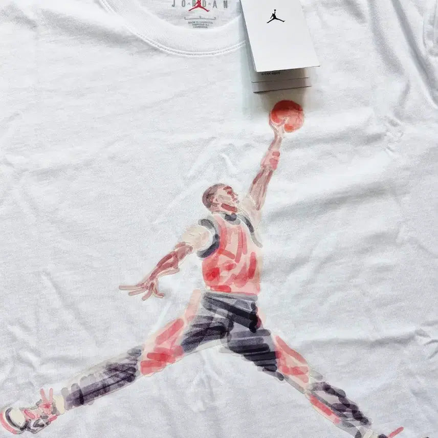 [BUNJANG] Air Jordan Watercolour Short Sleeve T-Shirt L / 에어 조던 워터컬러 반팔 L  새상품