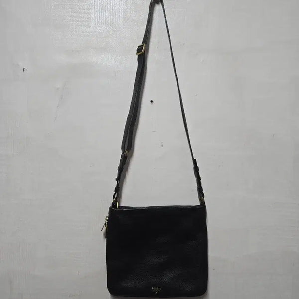 [BUNJANG] Fossil Leather Crossbody Bag / 파슬 가죽 크로스가방