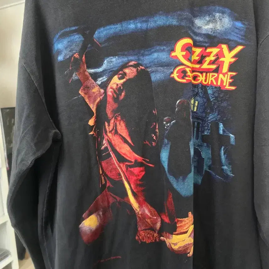 [BUNJANG] Ozzy Osbourne Double-Sided Full Screen Print XXL T-Shirt / 오지오스본 양면 풀 실크스크린 프린팅 xxl