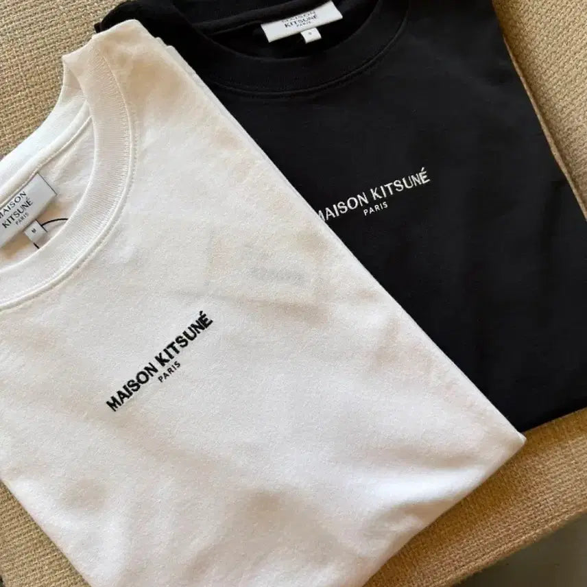 [BUNJANG] Maison Kitsuné Parisien Comfort Cotton Short Sleeve T-Shirt / #메종 파리컴포트 반팔티(새상품/정품) 판매합니다~