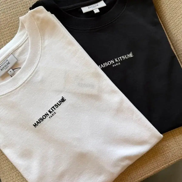 [BUNJANG] Maison Kitsuné Parisien Comfort Cotton Short Sleeve T-Shirt / #메종 파리컴포트 반팔티(새상품/정품) 판매합니다~