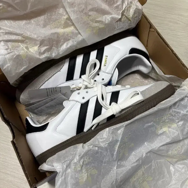 [BUNJANG] Adidas Samba White Black 270 / [270]아디다스 삼바 화이트 블랙