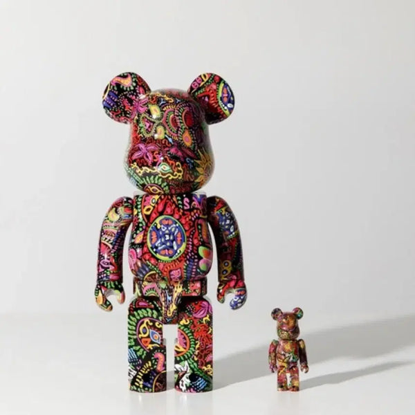 [BUNJANG] Bearbrick Hide Psychedelic Paisley 100% & 400% Set / 베어브릭 히데 싸이키델릭 페이즐리 100% & 400% 세트