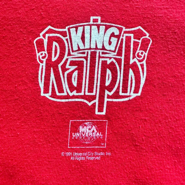 [BUNJANG] 1991 King Ralph Movie Single Stitch T-Shirt L / 90s 유니버셜 오피셜 '킹랄프' 무비 싱글스티치 반팔 티셔츠 L