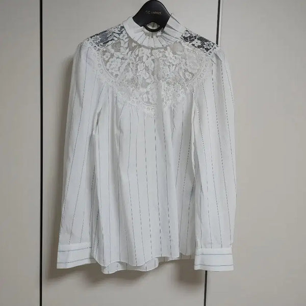 [BUNJANG] Sandro Lace Blouse / 산드로 레이스 블라우스