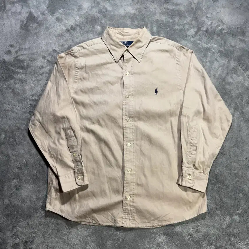 [BUNJANG] Polo Ralph Lauren Women's Beige Shirt / 폴로 랄프로렌 여성 베이지 셔츠