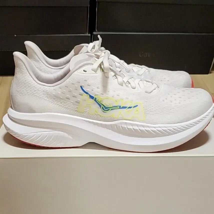 [BUNJANG] Hoka Mach 6 White Nimbus Cloud 270 Running Shoes / 호카 마하6 270 화이트 님버스 클라우드