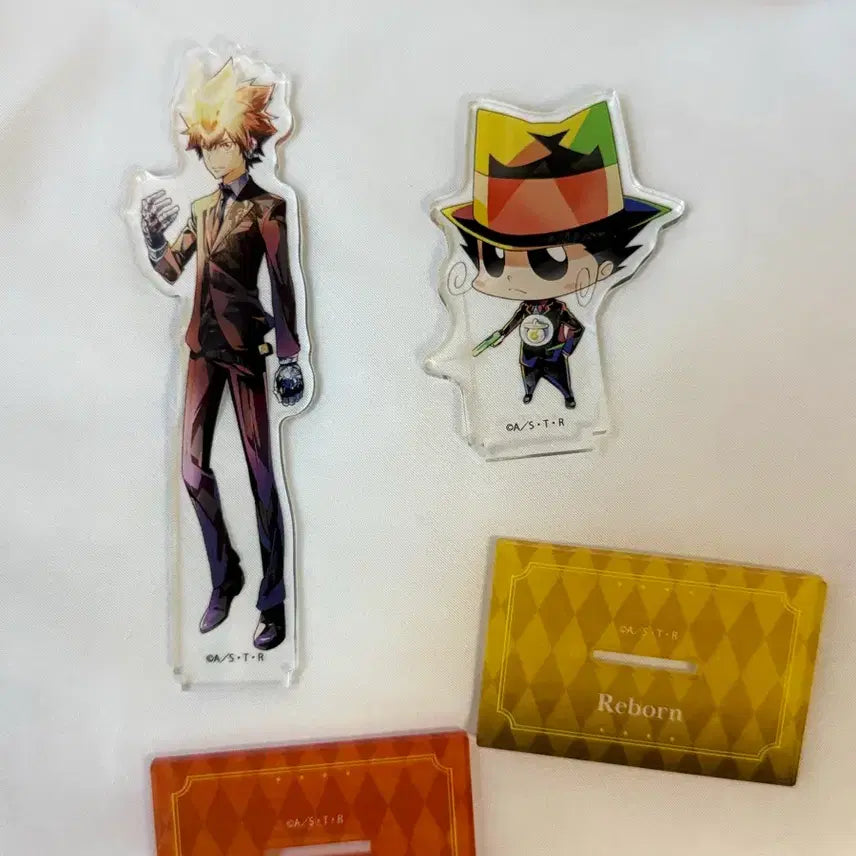 [BUNJANG] Reborn! Tsuna Sawada & Ryoheihigashi Acrylic Stand Bundle / 가히리 페일톤 초이스편 아크릴스탠드 츠나요시 리본 일괄