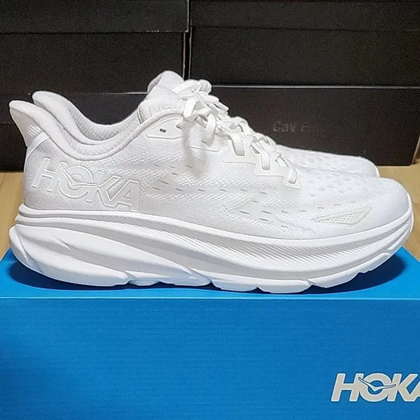 [BUNJANG] Hoka Clifton 9 White Running Shoes / 호카 클리프톤9 280 화이트