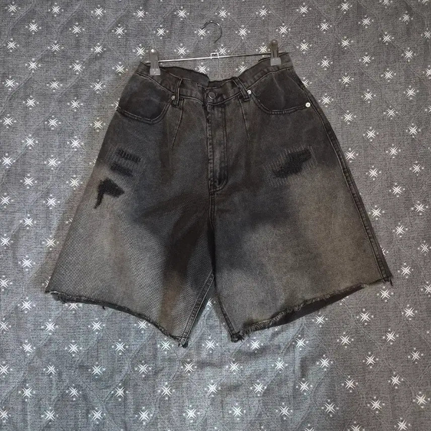 [BUNJANG] Partimento Vintage Denim Shorts (Brown) / 파르티멘토 빈티지 데님 팬츠 반바지(브라운)