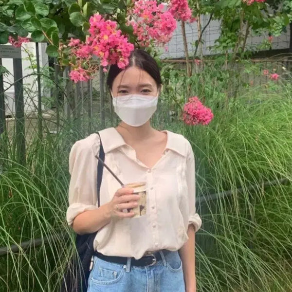 [BUNJANG] Tanatt Pintuck Blouse / 타낫 핀턱 블라우스