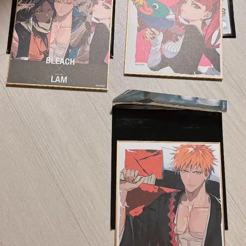 [BUNJANG] Bleach Acrylic Card & Shikishi Set / 블리치 LAM 요루이치 리루카 이치고 아크릴카드 / 색지 교환양도