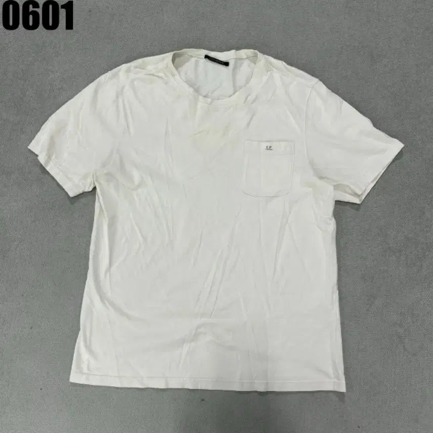 [BUNJANG] CP Company Short Sleeve T-Shirt White 105 / CP컴퍼니 반팔티 화이트 105