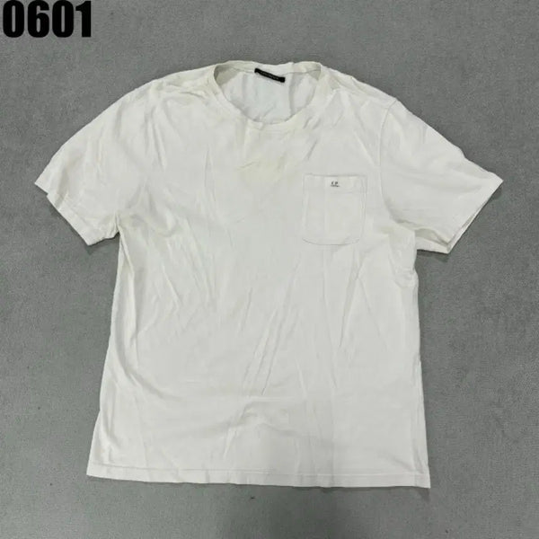 [BUNJANG] CP Company Short Sleeve T-Shirt White 105 / CP컴퍼니 반팔티 화이트 105