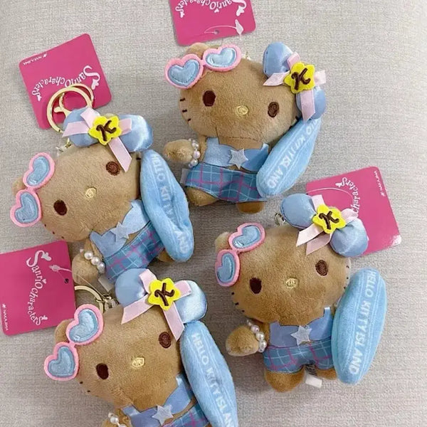 [BUNJANG] Hello Kitty Tanning Surfer Bag Charm / 헬로키티 태닝키티 서핑 가방키링 가방꾸미기 가꾸 백꾸 인형키링