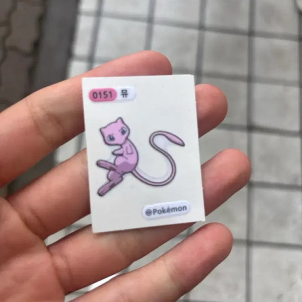 [BUNJANG] Pokemon Mew 151 Tteokbokki Sticker / 뮤 띠부실 151