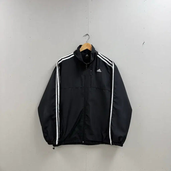 [BUNJANG] Adidas Three-Stripes Windbreaker Black Men's Size 105 / 남성 105 / 아디다스 삼선 바람막이 블랙