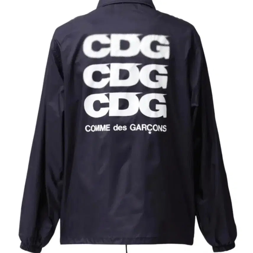 [BUNJANG] CDG Logo Coach Jacket Navy / (정품/새상품) CDG 로고 코치 자켓 네이비
