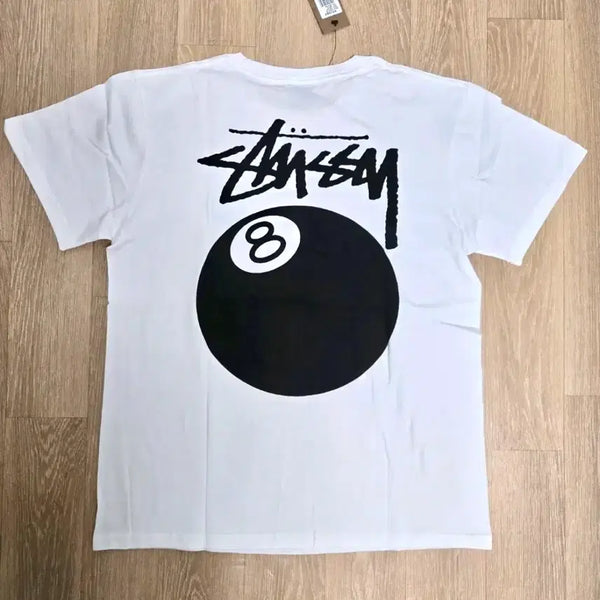 [BUNJANG] Stussy 8 Ball Short Sleeve T-Shirt White (New) / 스투시 8볼 반팔 정품 새상품 (S, M, L)