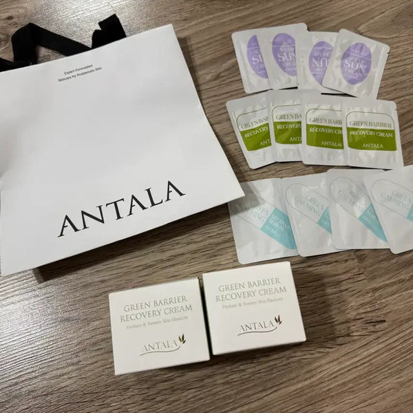 [BUNJANG] Antala Green Barrier Recovery Cream Set with Shopping Bag / 안탈라 그린베리어 리커버리 크림 2개 세트 +쇼핑백
