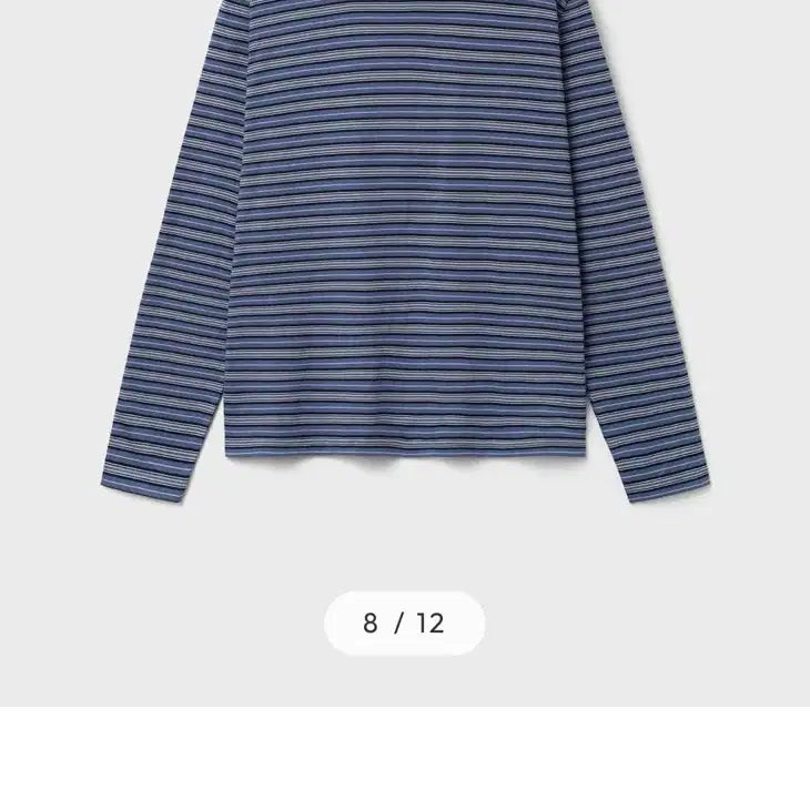 [BUNJANG] Vellie Stripe Long Sleeve Multi Indigo Blue / 벨리에 스트라이프 롱슬리브 멀티 인디고 블루 판매합니다