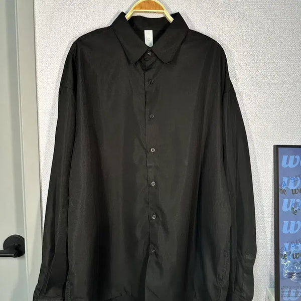 [BUNJANG] DS Company Black Long Sleeve Shirt / 새상품) DS company 블랙 긴팔 셔츠