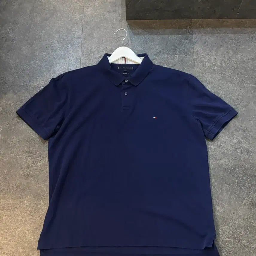 [BUNJANG] Tommy Hilfiger Navy Polo Shirt Size 110 / 타미힐피거 네이비 카라티 110사이즈