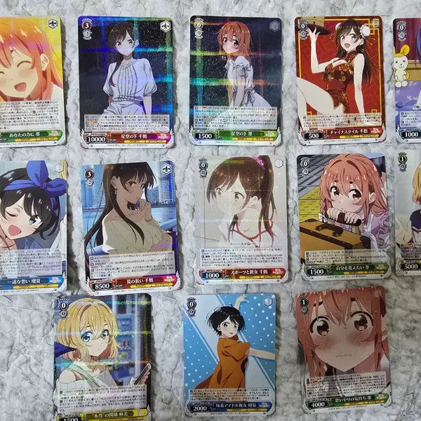 [BUNJANG] Rent-a-Girlfriend Weiss Schwarz Card Bundle Set / 바이스슈발츠 여친 빌리겠습니다 R RR 13장 일괄 판매