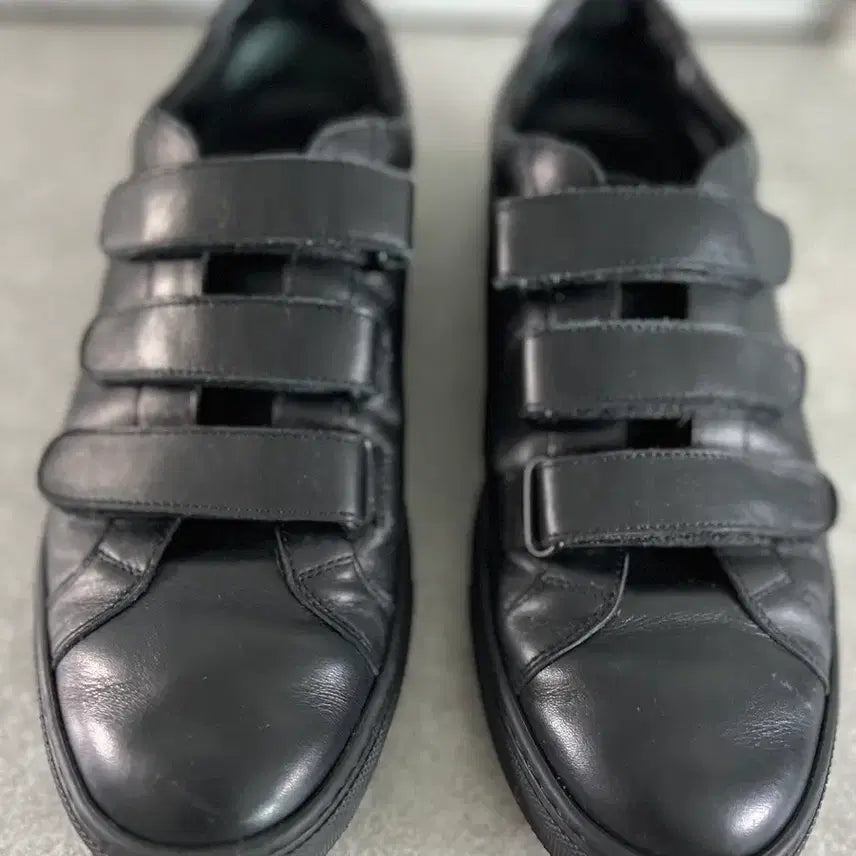 [BUNJANG] Common Projects Three Strap Black Leather Sneakers / 커먼프로젝트 쓰리스트랩 블랙소가죽 41