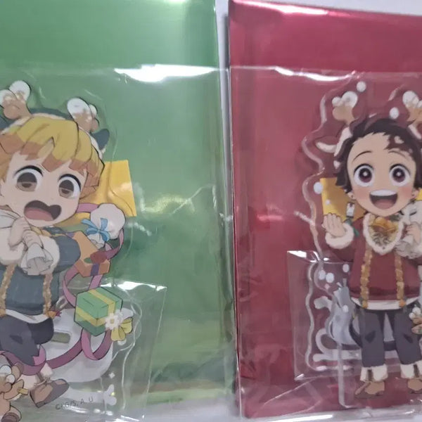 [BUNJANG] Demon Slayer Christmas Tanjiro & Zenitsu Acrylic Stand Set / 귀멸의 칼날 아크릴 스탠드 크리스마스 탄지로 젠이츠