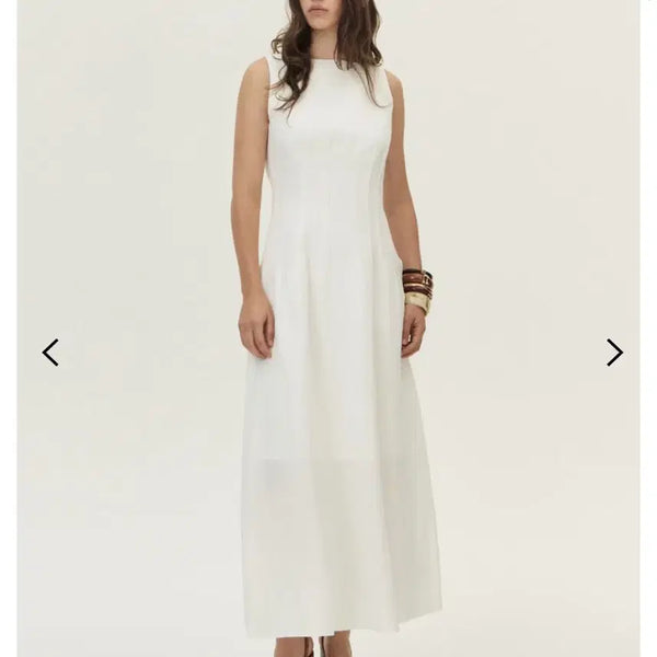 [BUNJANG] Kume White Long Dress M / Kume 쿠메 원피스