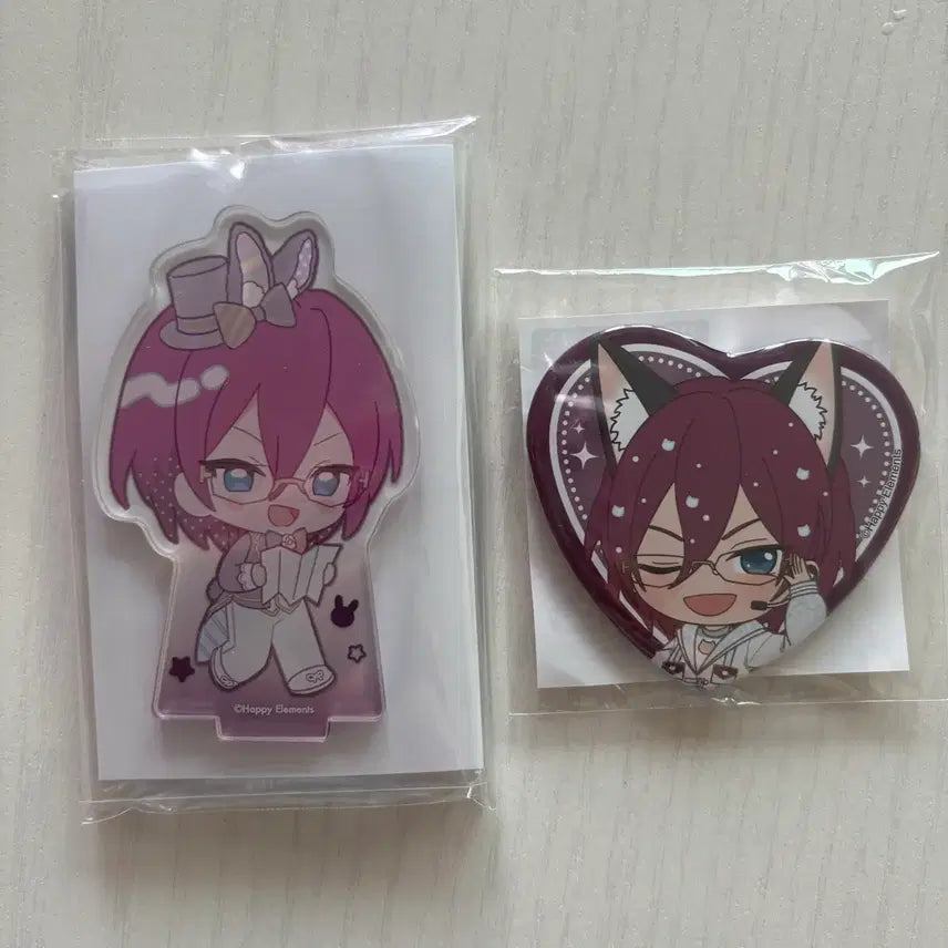 [BUNJANG] Ensemble Stars! Animate Cafe Rabbit Acrylic Stand & Namjatown Can Badge Bundle Set / 일괄) 앙스타 애니카페 토끼 아크릴스탠드 난쟈타운 캔뱃지
