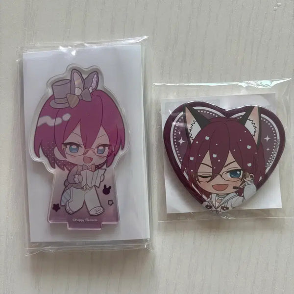 [BUNJANG] Ensemble Stars! Animate Cafe Rabbit Acrylic Stand & Namjatown Can Badge Bundle Set / 일괄) 앙스타 애니카페 토끼 아크릴스탠드 난쟈타운 캔뱃지