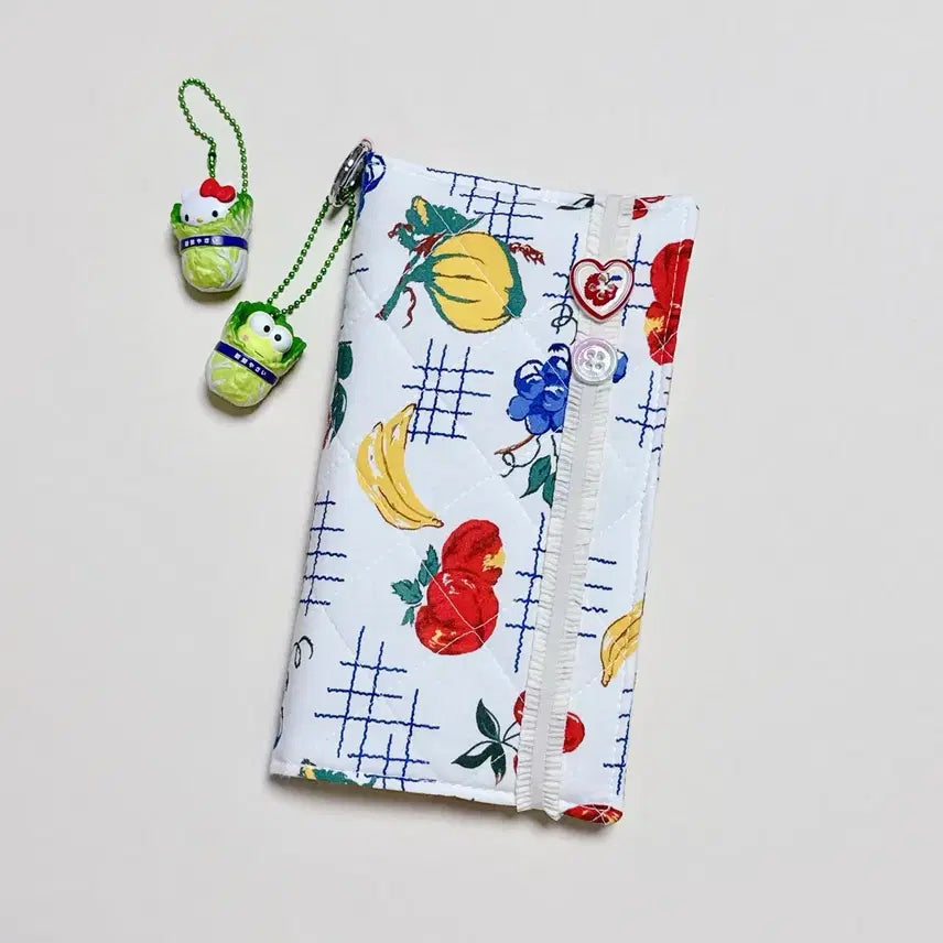[BUNJANG] Bubble Bubble Shop Handmade Padded Vertical Diary Cover & Book Cover / (바로배송) 핸드메이드 과일가게 누빔 세로형 다이어리커버&북커버&수첩커버
