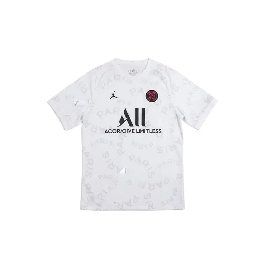 [BUNJANG] Nike Jordan Paris Saint-Germain Uniform Short Sleeve T-Shirt / 남성L /조던 나이키 파리 생제르망 유니폼 반팔티 WT 21-173