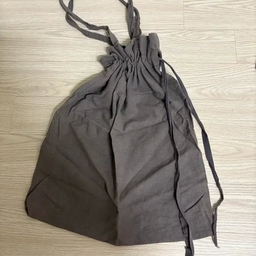 [BUNJANG] Drawstring Eco Bag (Charcoal) / 복조리 에코백(차콜)