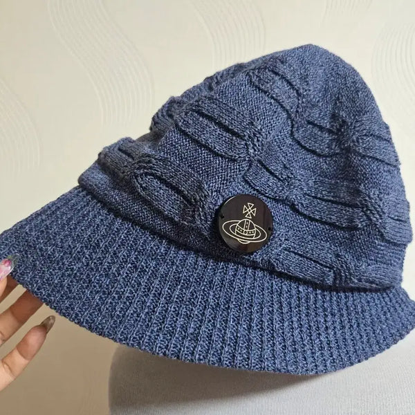 [BUNJANG] Vivienne Westwood Knit Hat Blue S-M / 비비안웨스트우드 니트 모자 블루 S~M